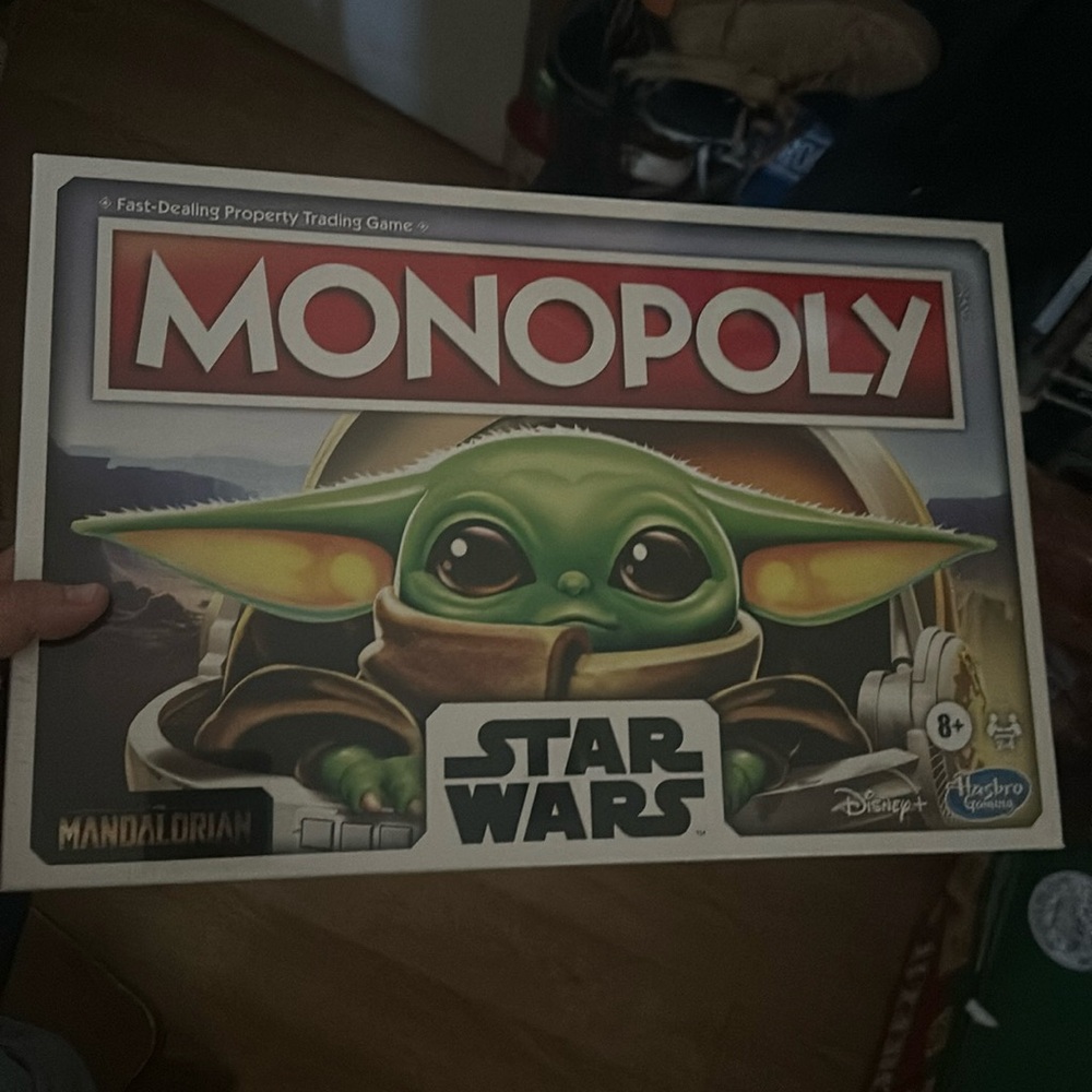 Brand new Star Wars monopoly game . It’s gonna be worth a ton of money some day